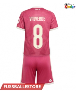 Günstige Real Madrid Federico Valverde #8 3rd trikot Kinder 2026-27 Kurzarm (+ Kurze Hosen)